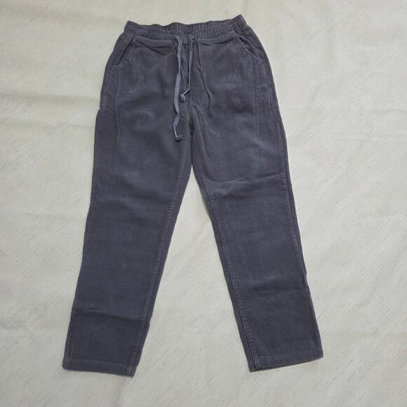 Woman's Grey Corduroy Pants worth Draw Strings size M - Picture 1 of 8